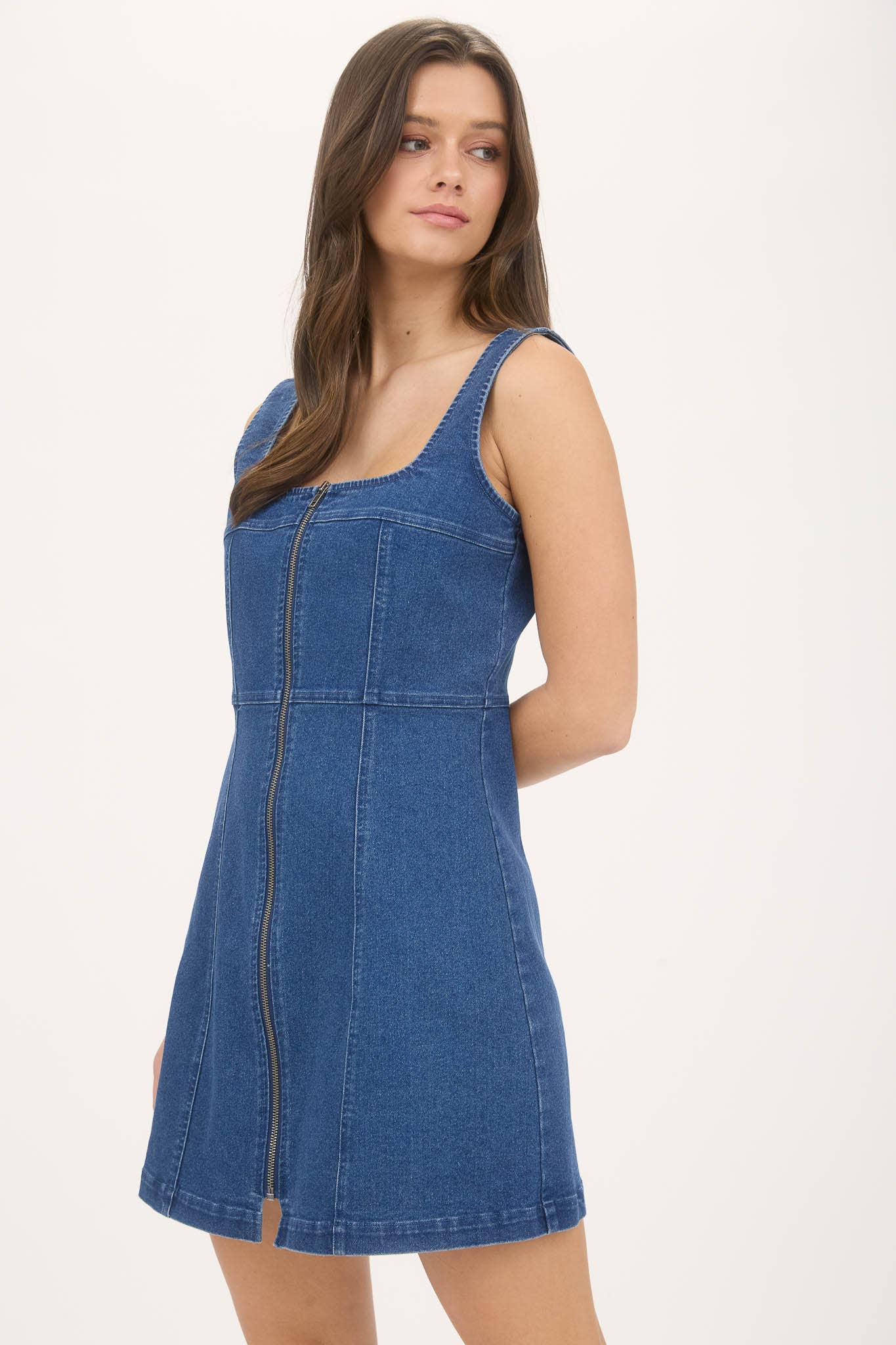 DENIM MINI DRESS