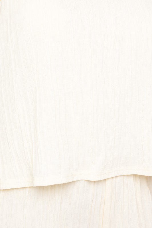 Annie Sleeveless One Shoulder Layered Romper