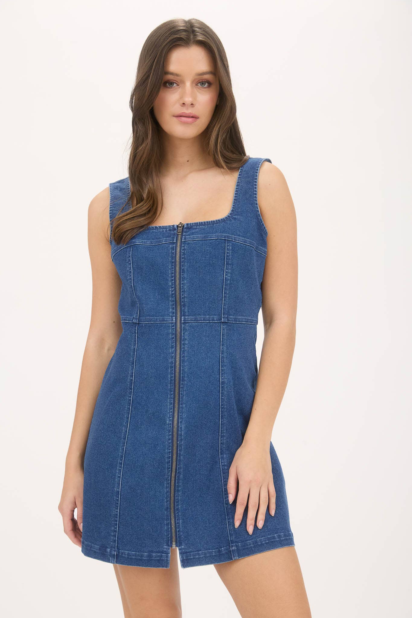 DENIM MINI DRESS