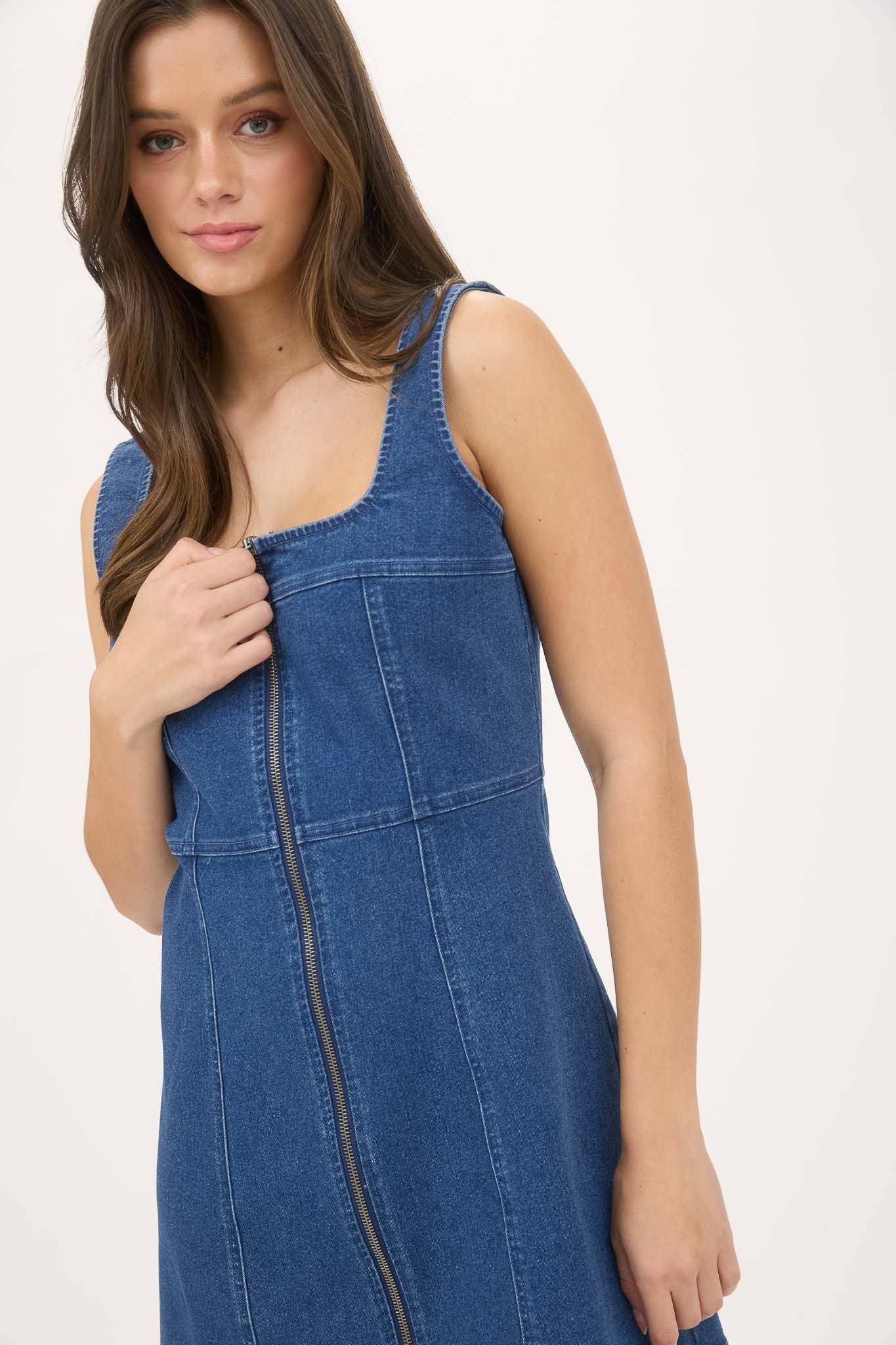 DENIM MINI DRESS