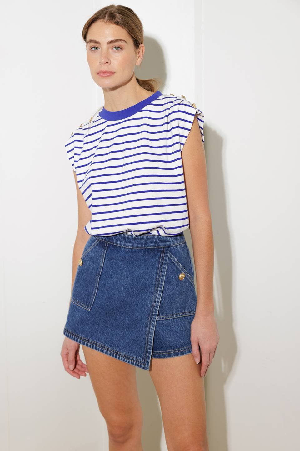 Alexis denim skort