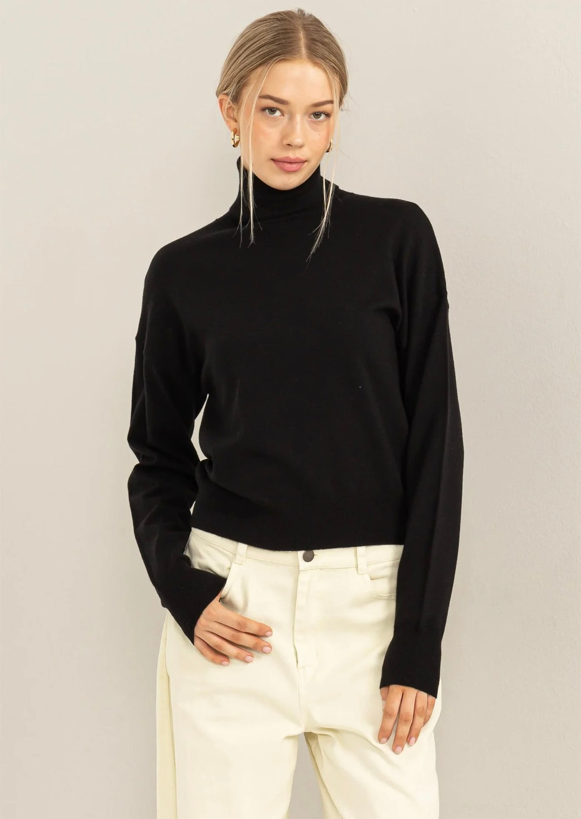 Valeria Turtle Neck Top Over Thirty Boutique