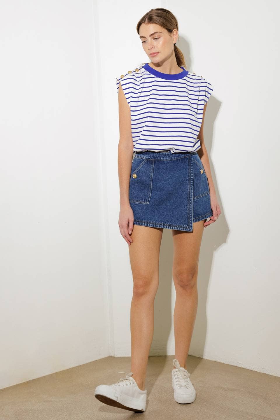 Alexis denim skort