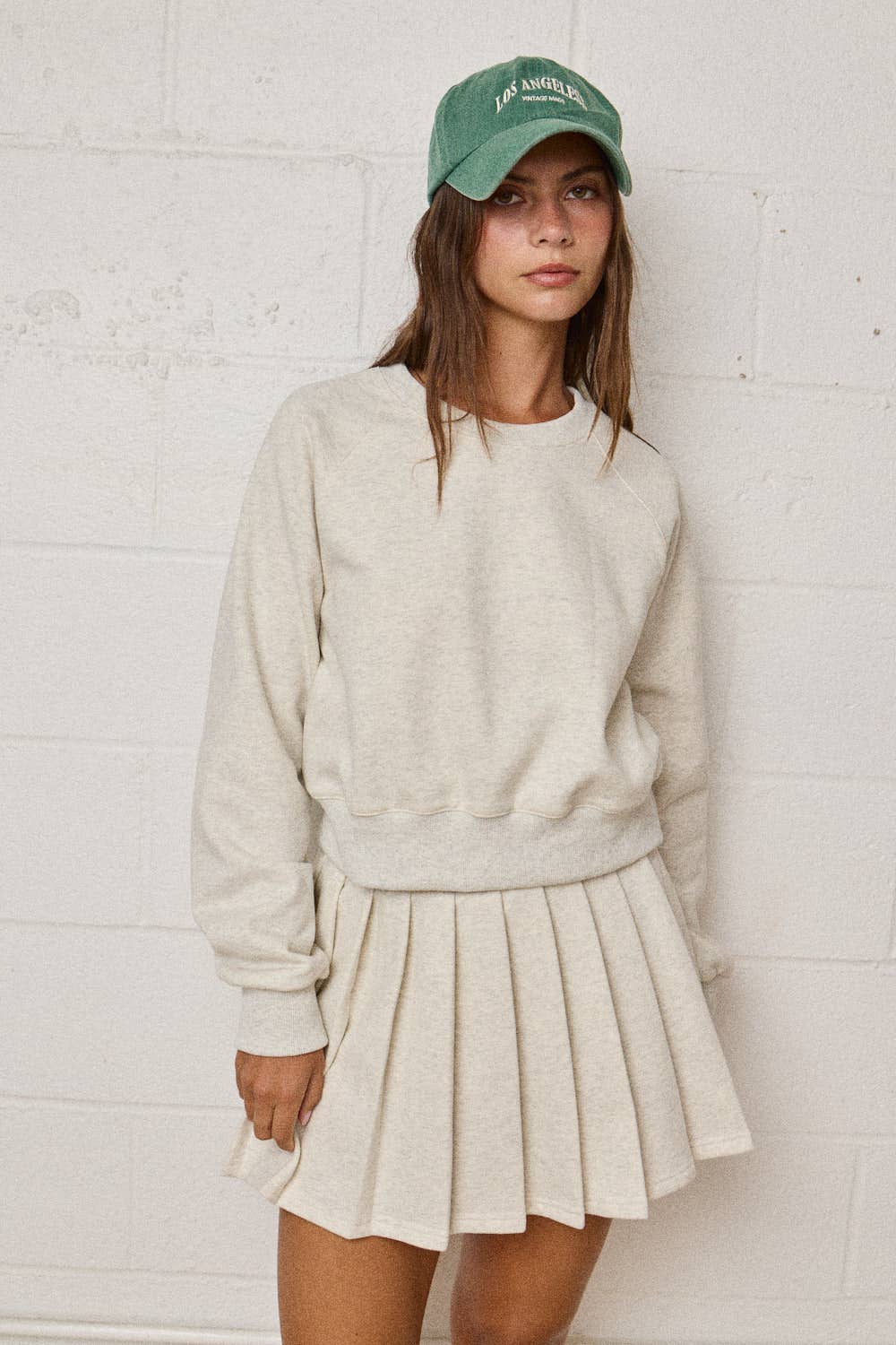 Tiffany Crew Neck Skirt Set