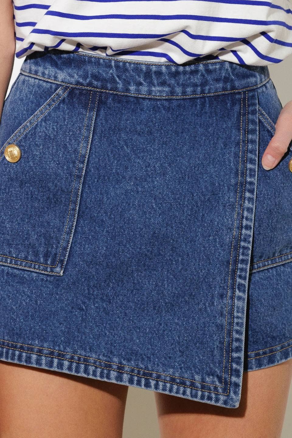 Alexis denim skort