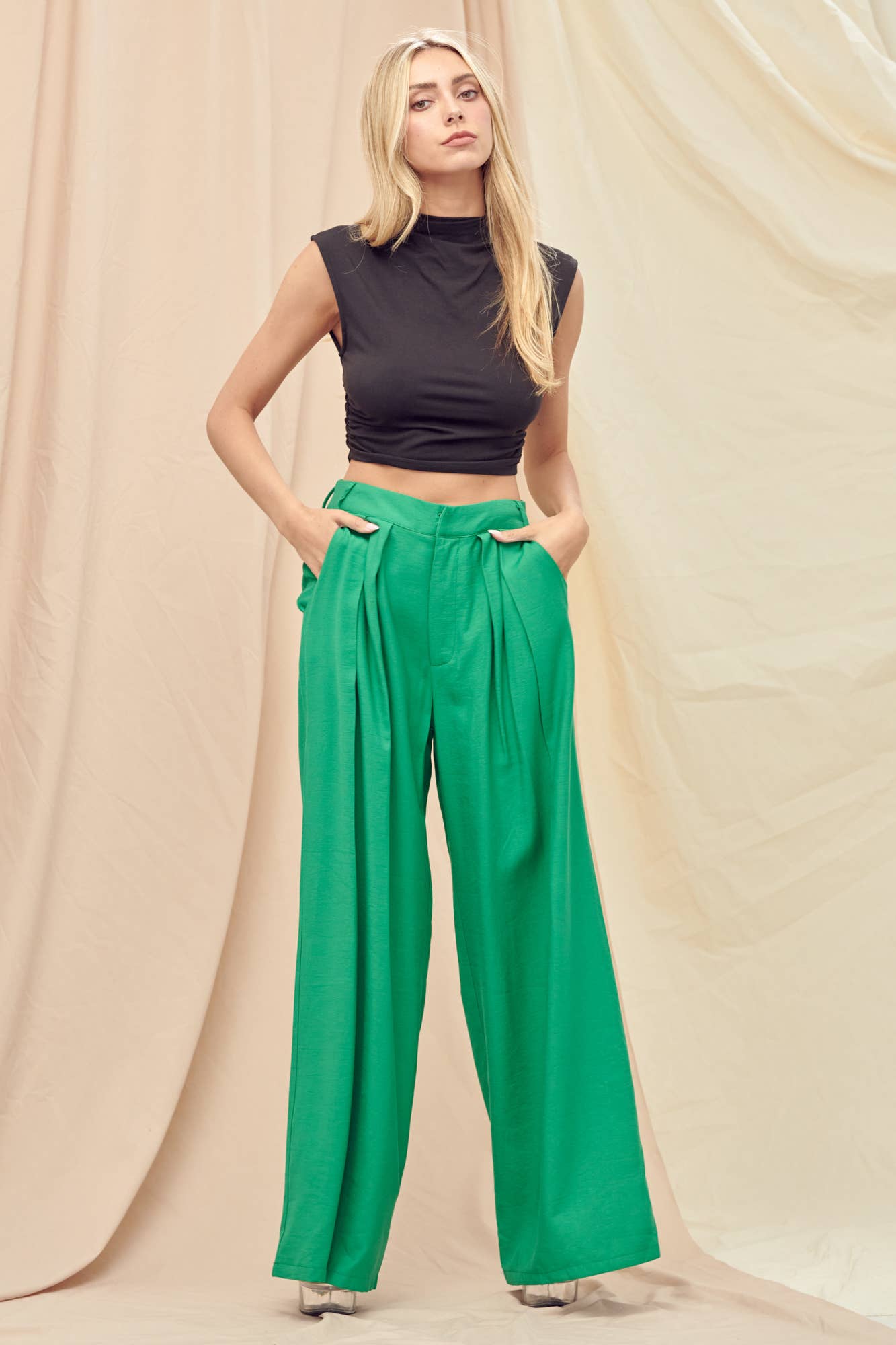 Araceli Mock Neck Top Over Thirty Boutique