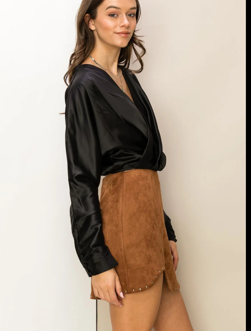 Yanet Satin Top Over Thirty Boutique