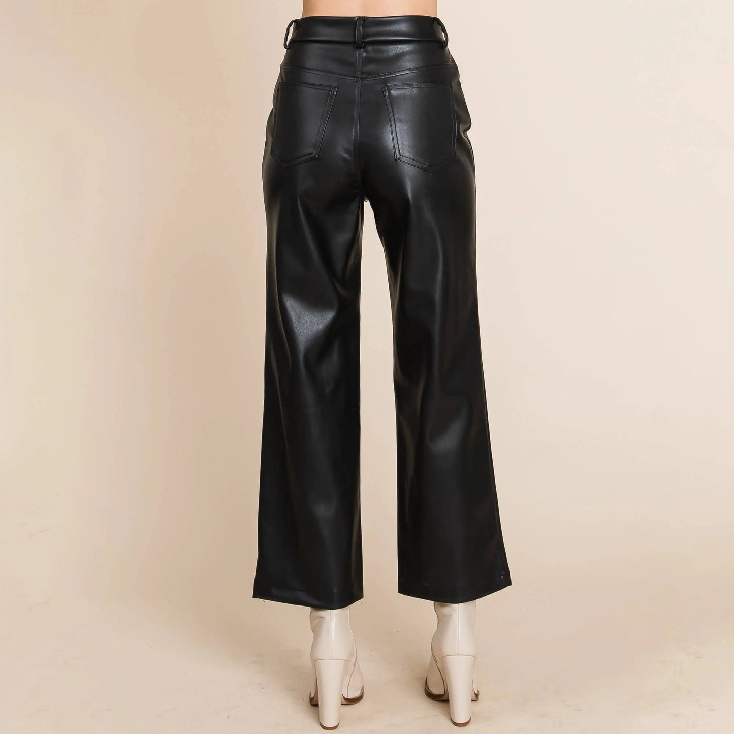Trecy Leather Cropped Pants Over Thirty Boutique