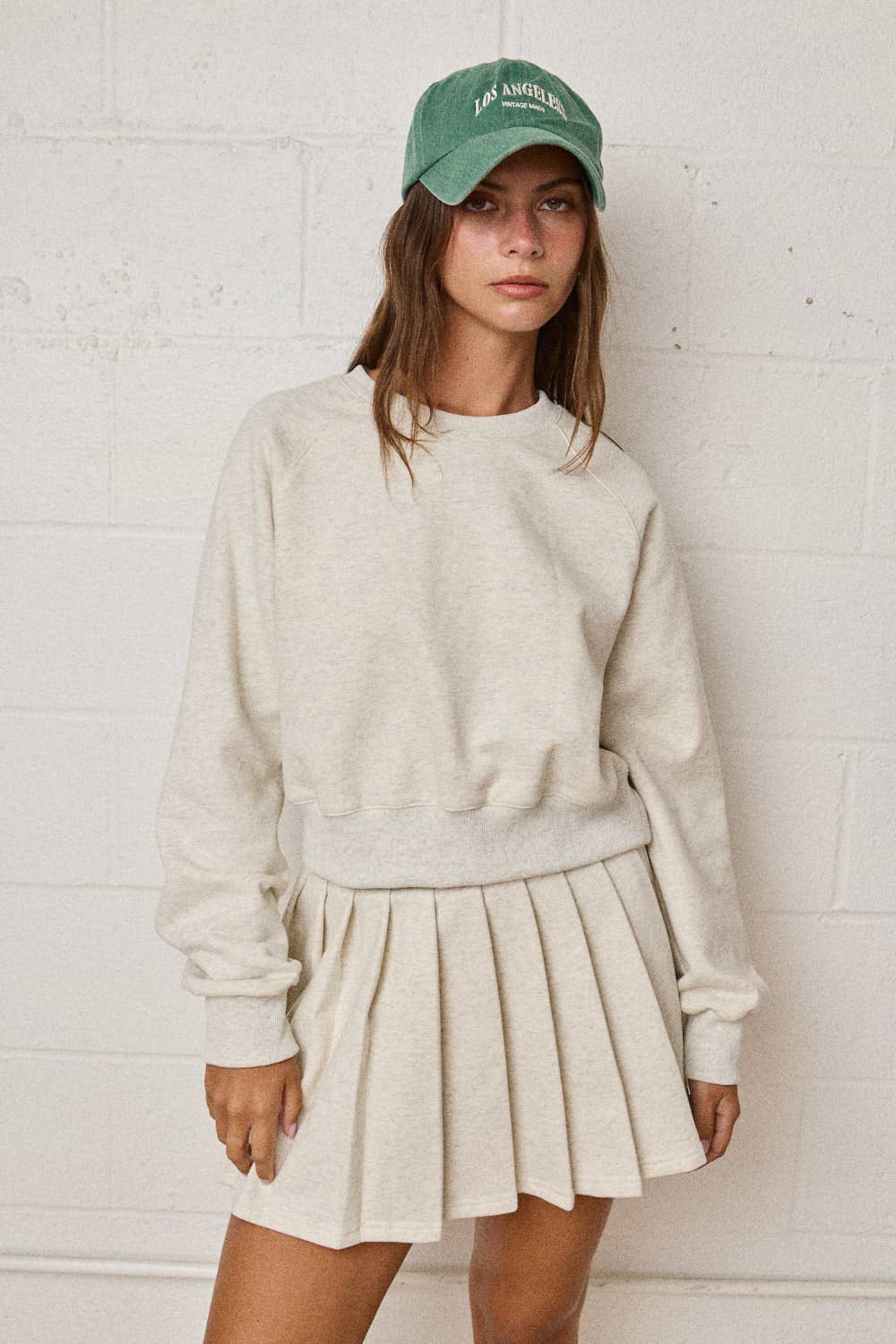 Tiffany Crew Neck Skirt Set Papermoon