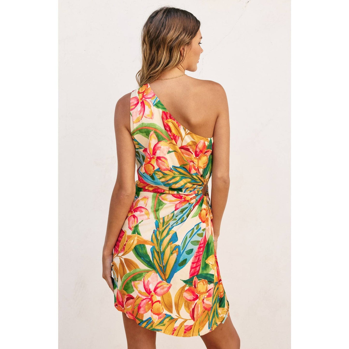 Bloom One Shoulder Mini Dress