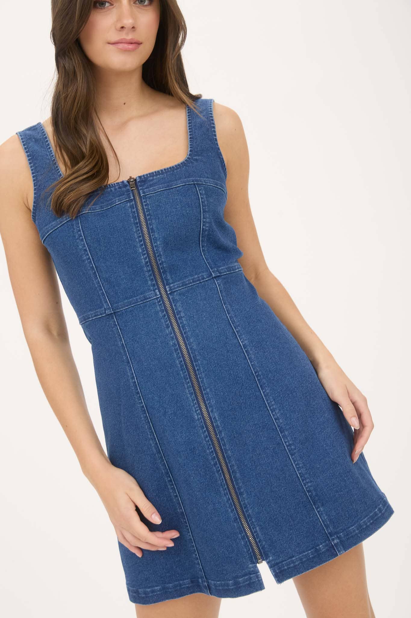 DENIM MINI DRESS