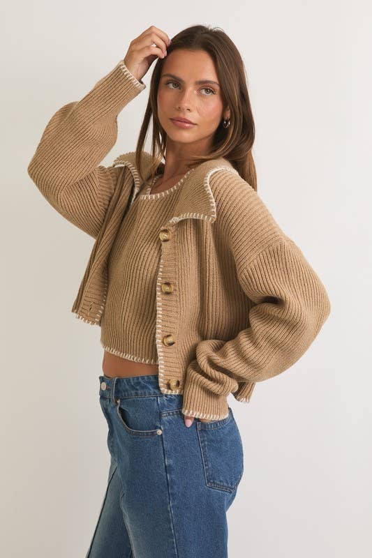 Liliana Stitched Sweater Tank