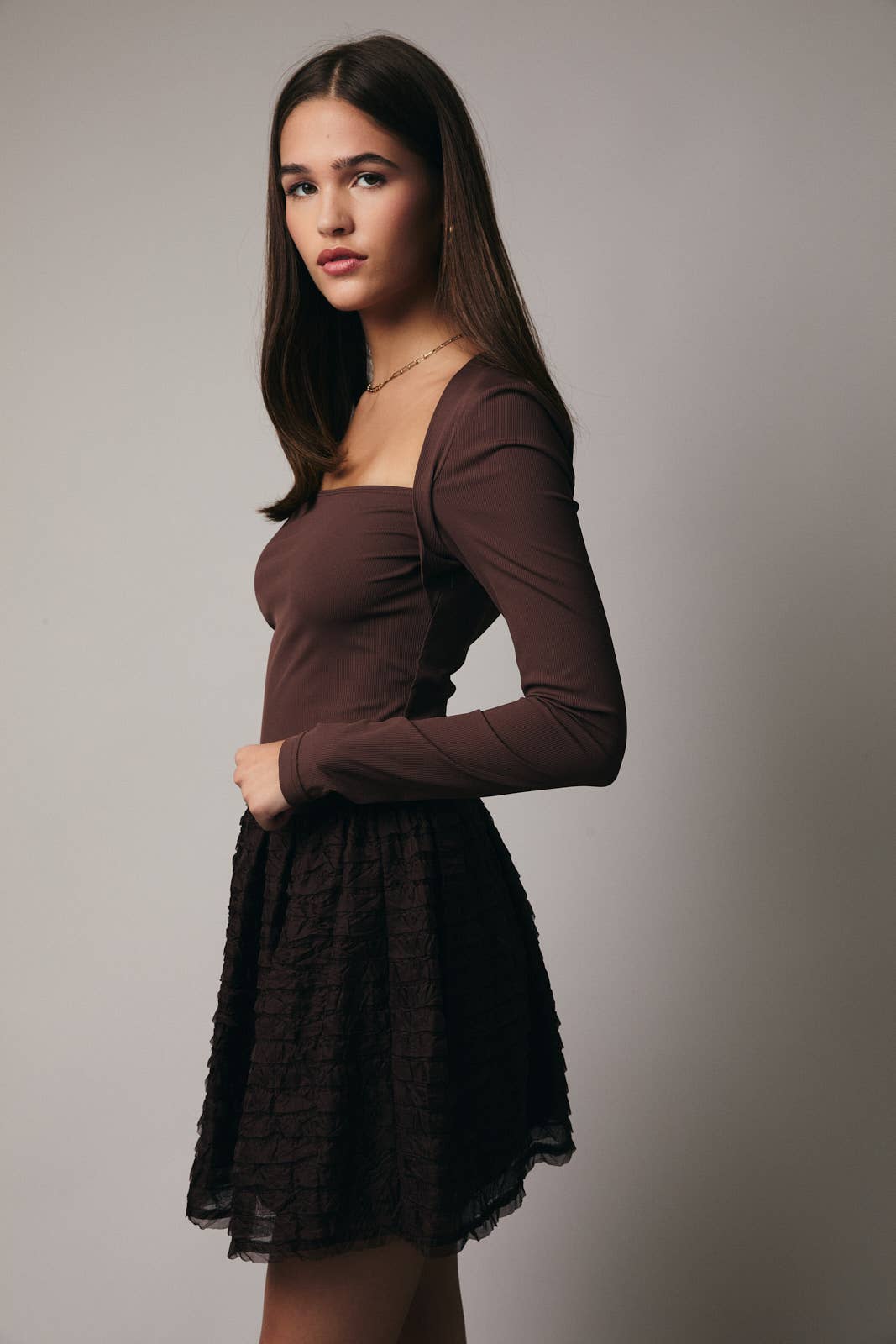 LONG SLEEVE SHRUG TOP Sunday Edition by LE LIS