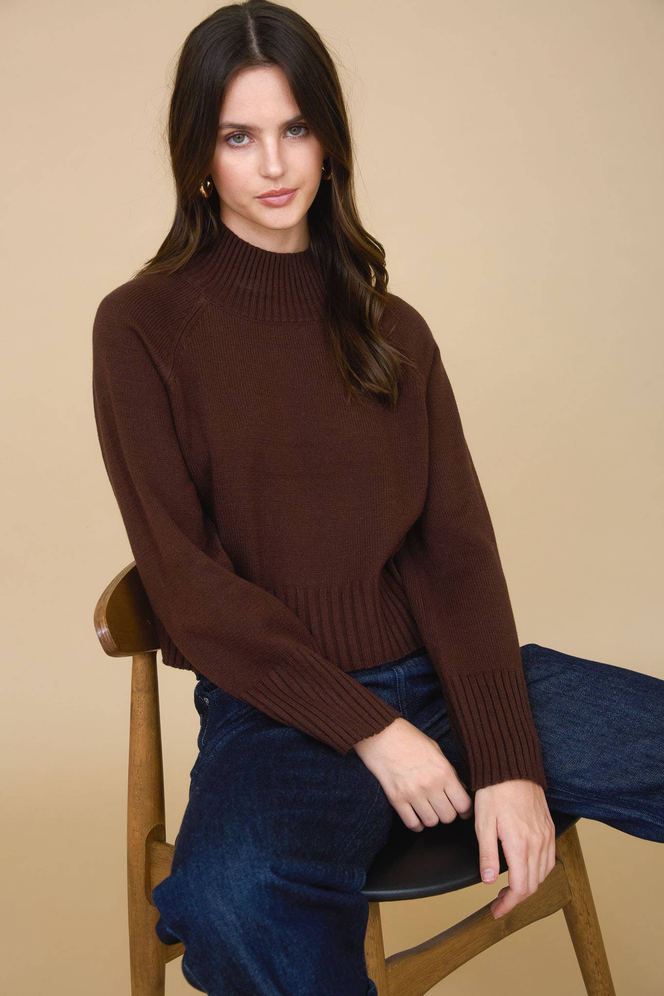 Allie mock neck sweater