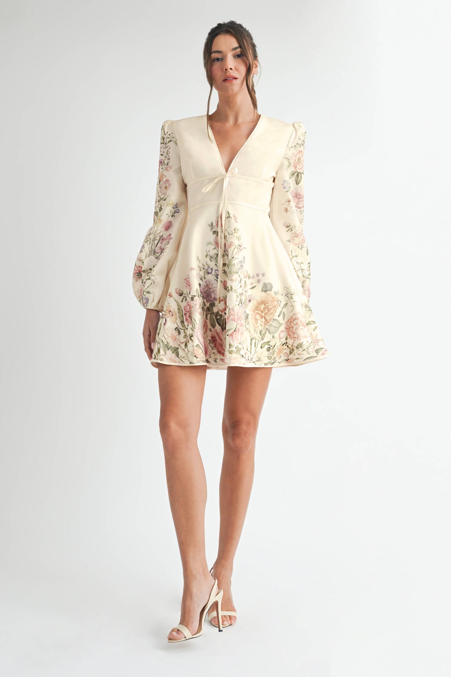 Lily Floral Long Sleeve Mini Dress