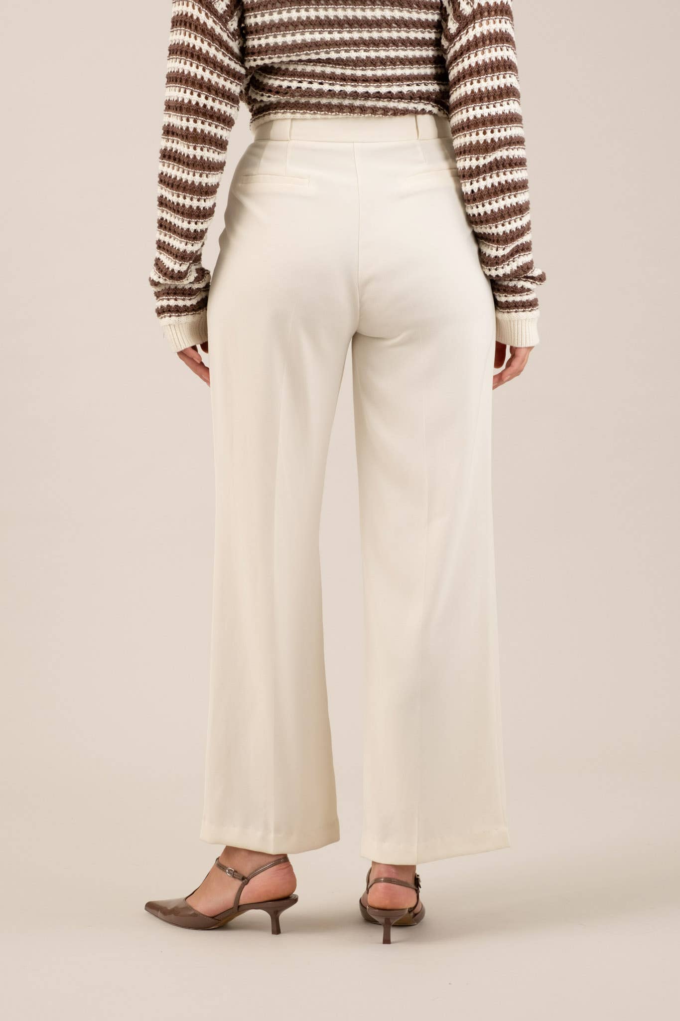 DIANA HIGH WAIST WIDE LEG PLEATED PANTS