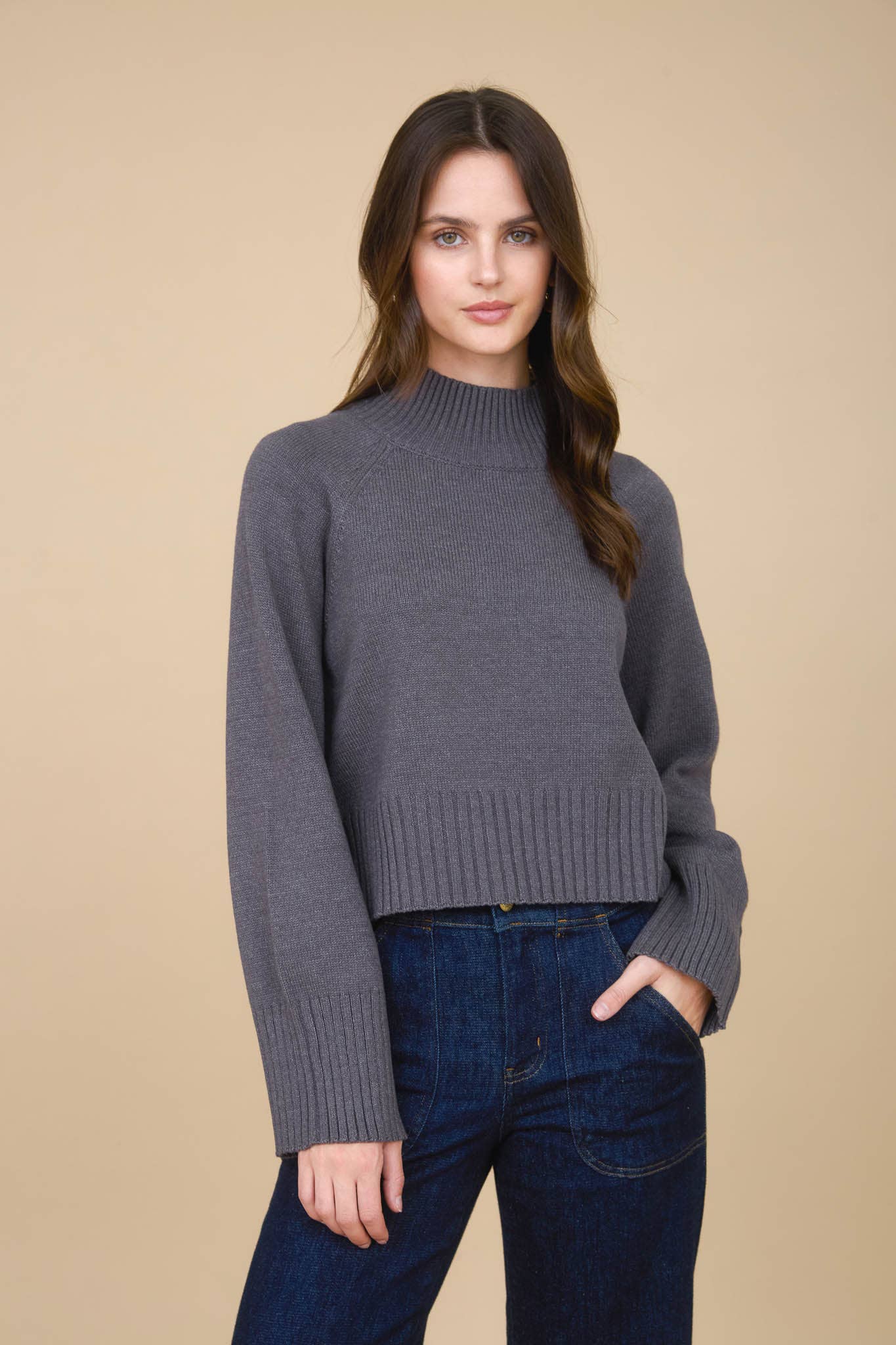 Allie mock neck sweater