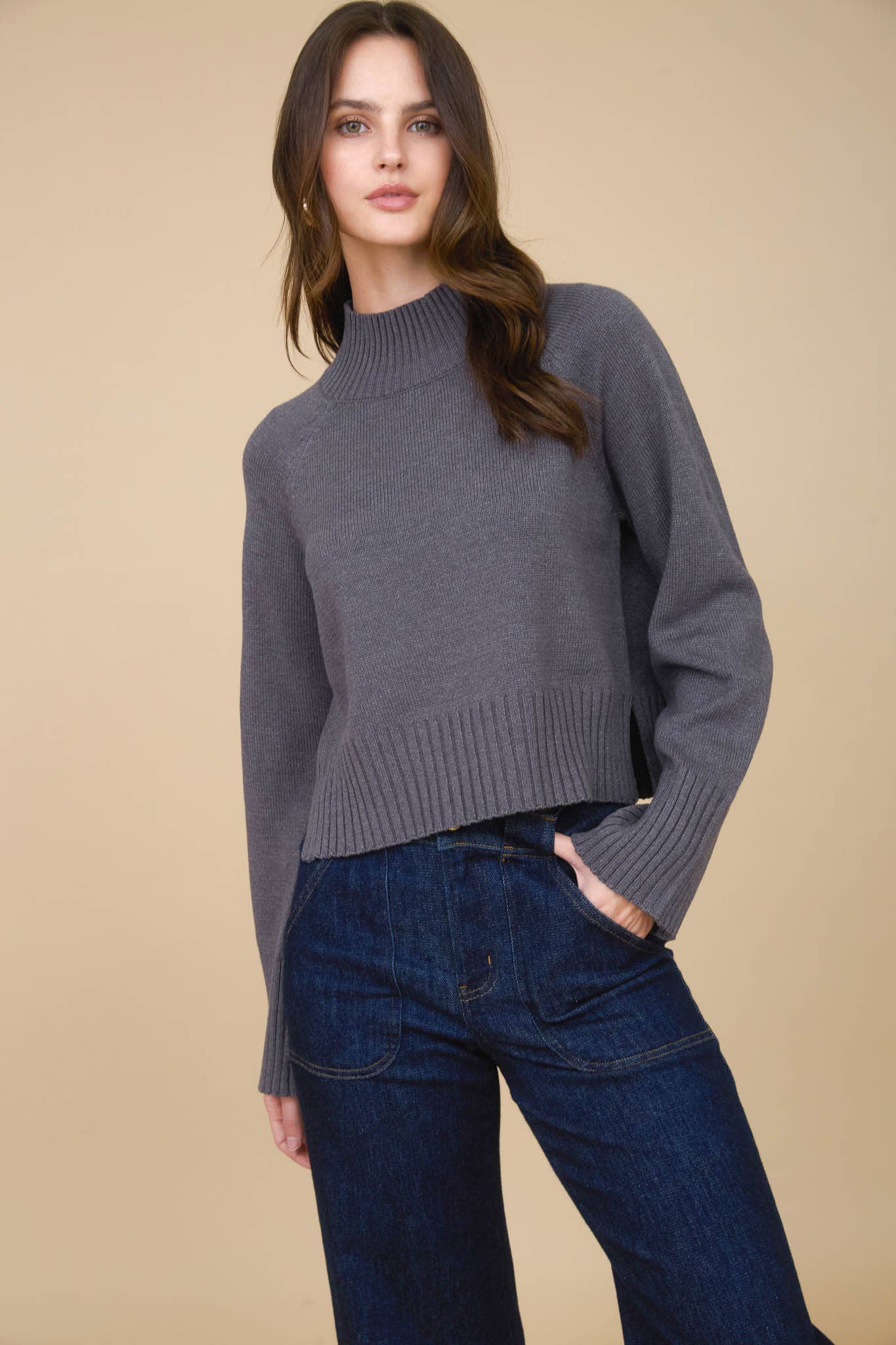 Allie mock neck sweater