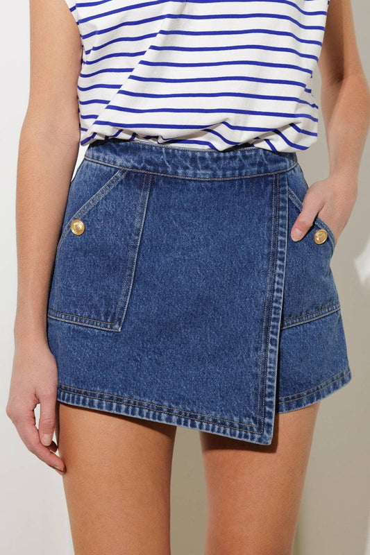 Alexis denim skort