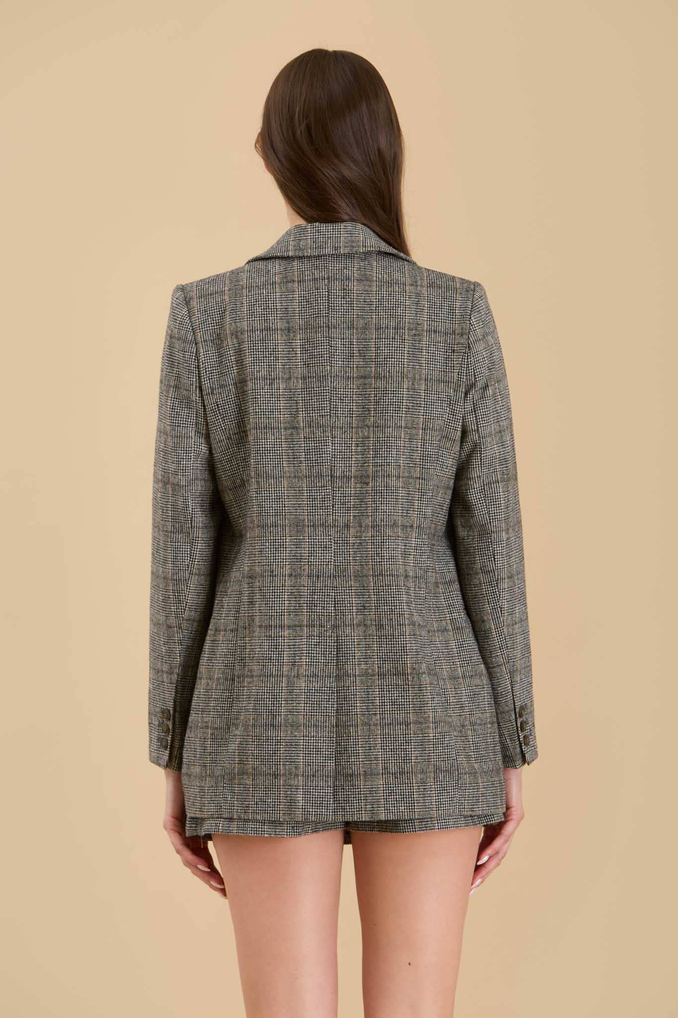 OLLIE PLAID BLAZER The Workshop Studio
