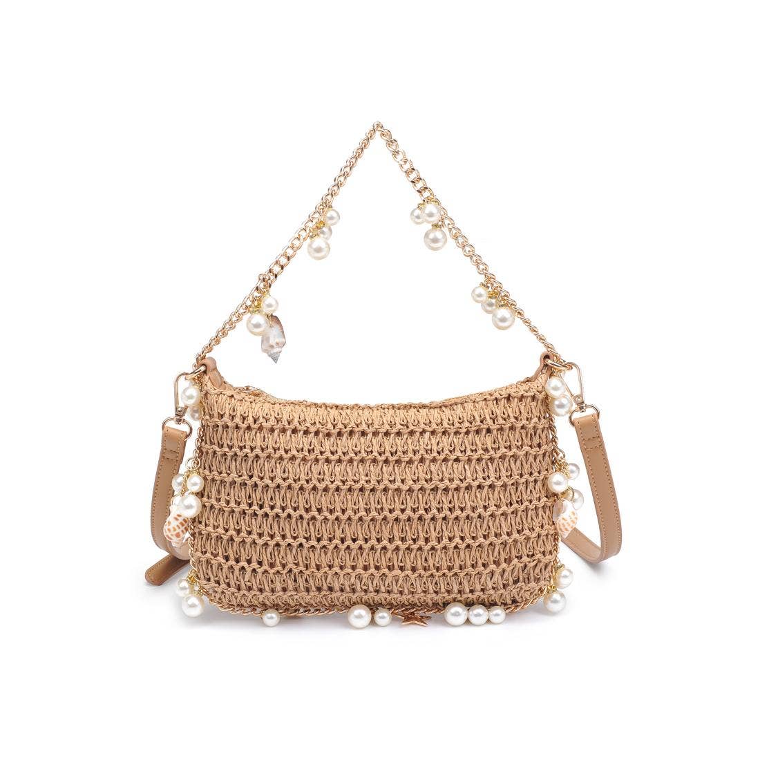 Steph Seasonal Seashell Straw Bag Evening Bag Urban Expressions