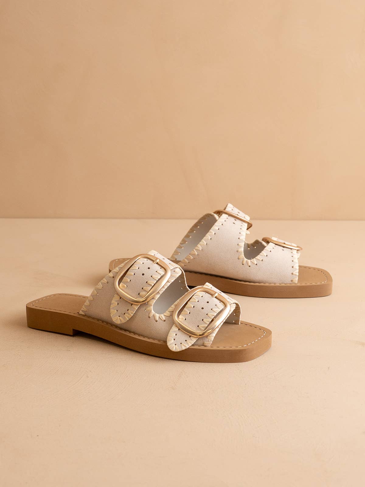Fun Double Buckle Sandal