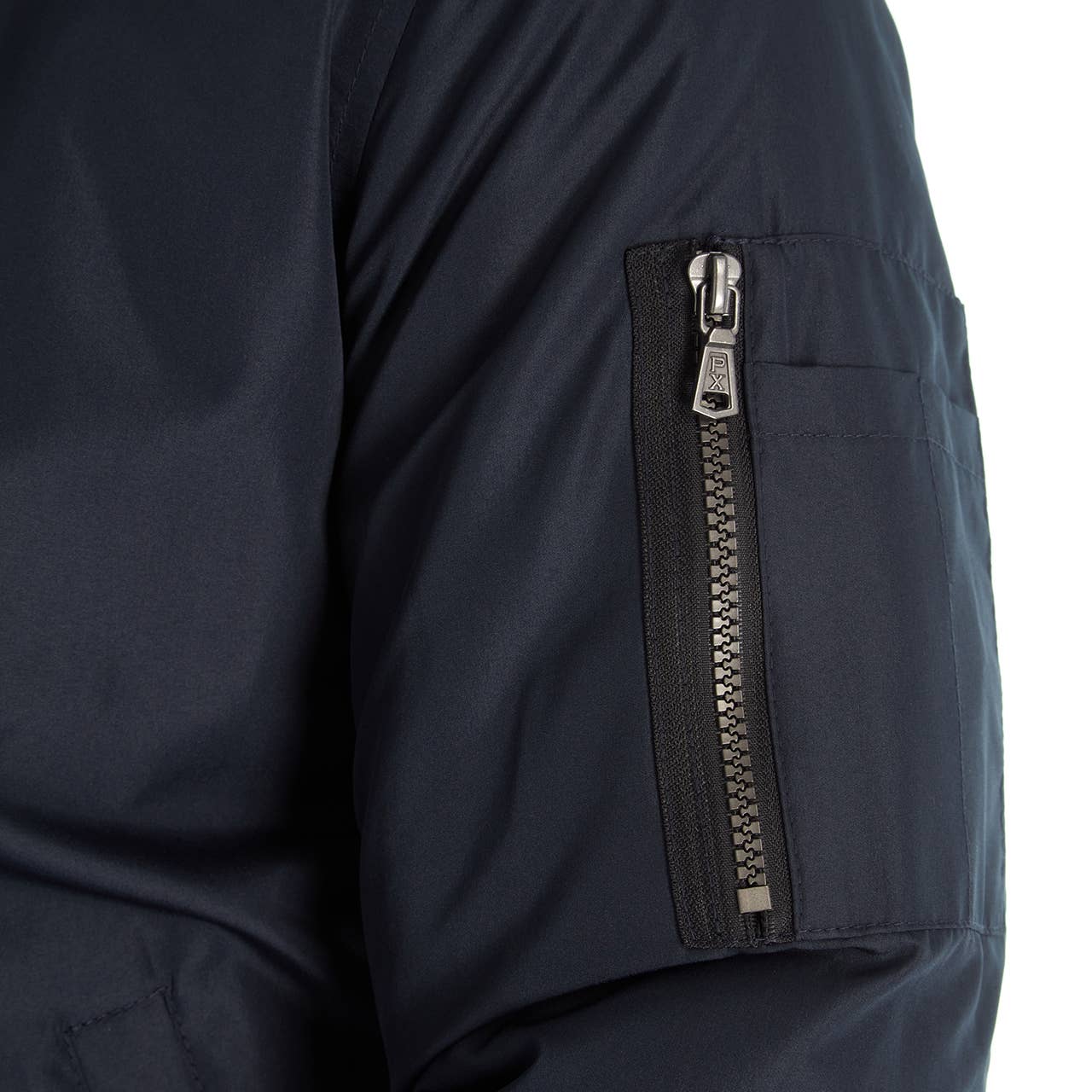 Lewis Navy Sherpa Lined Bomber Jacket