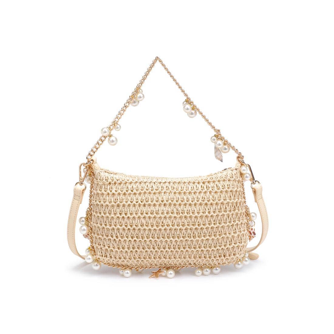 Steph Seasonal Seashell Straw Bag Evening Bag Urban Expressions