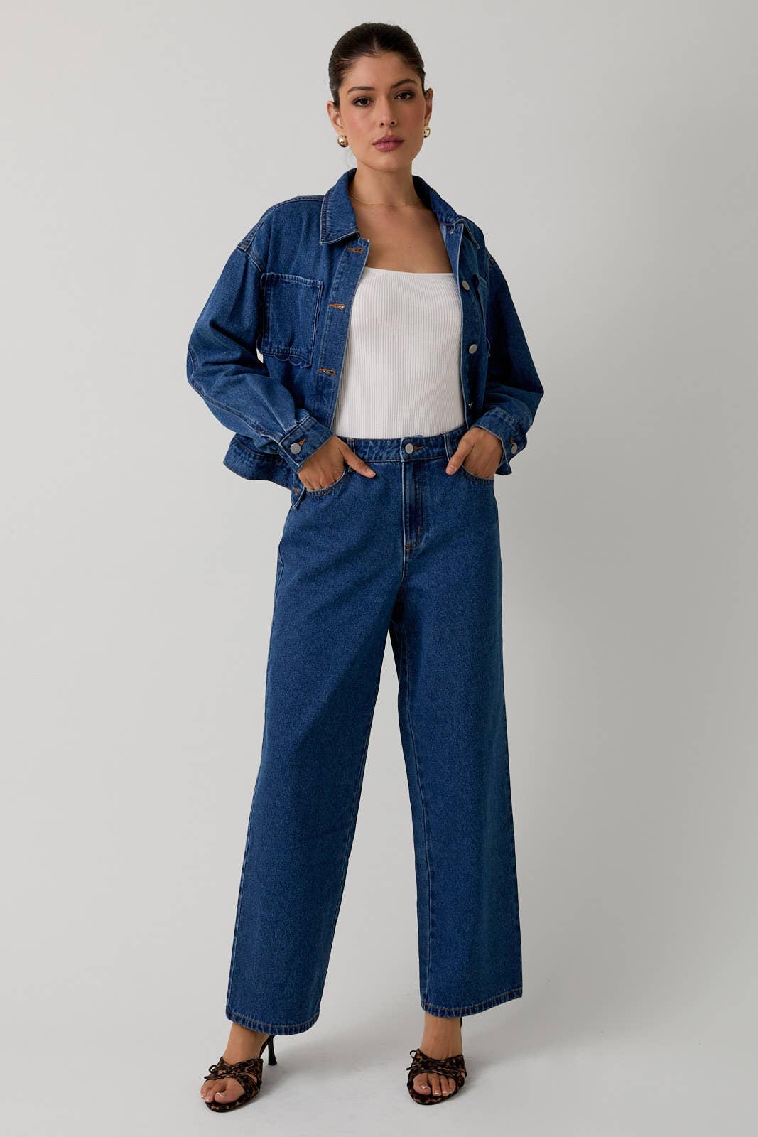 LORI DENIM JACKET Sunday Edition by LE LIS