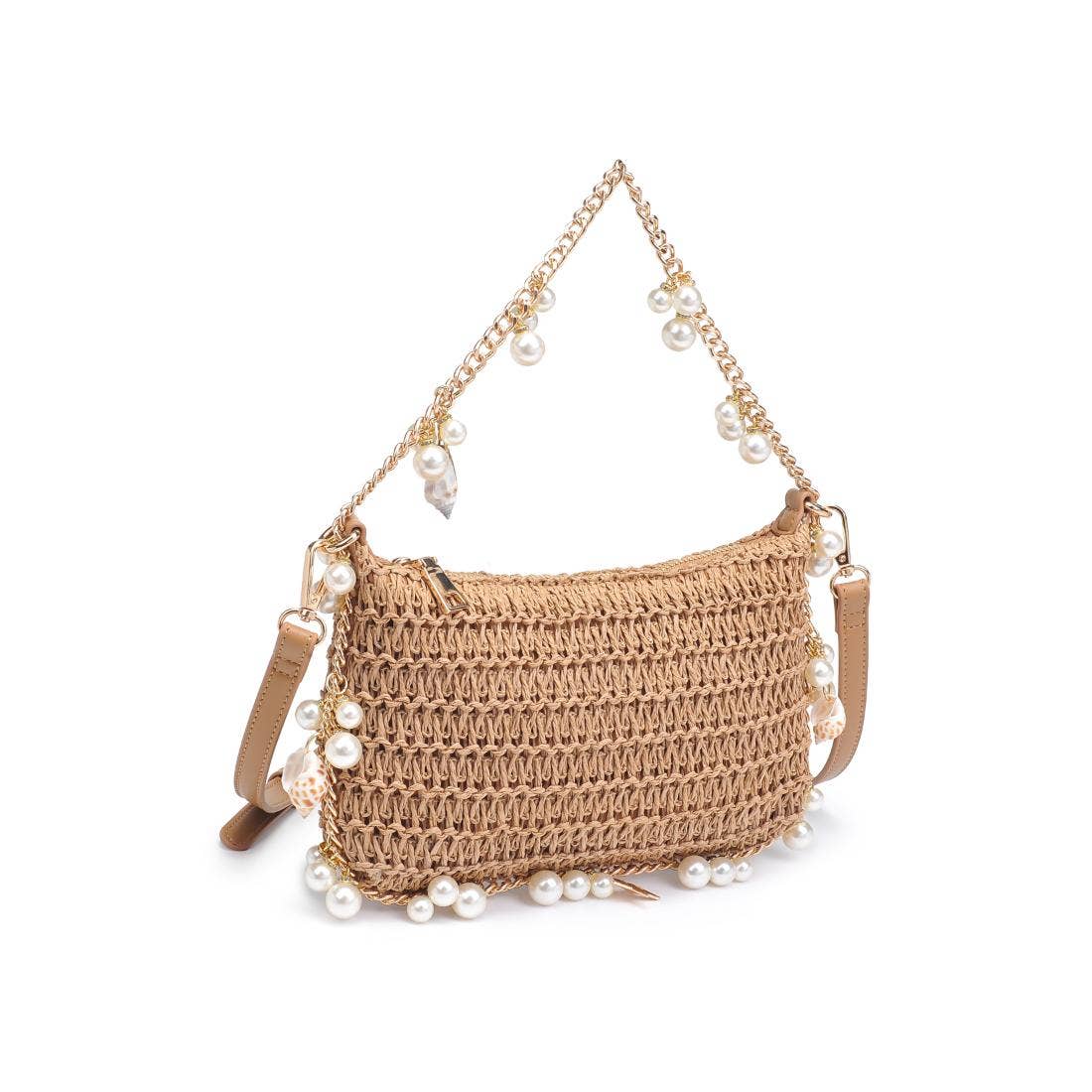 Steph Seasonal Seashell Straw Bag Evening Bag Urban Expressions