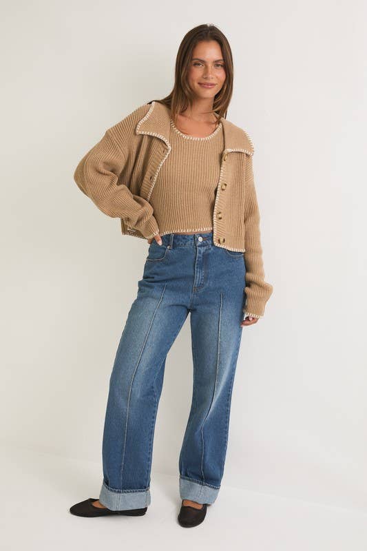 Liliana Stitched Sweater Tank