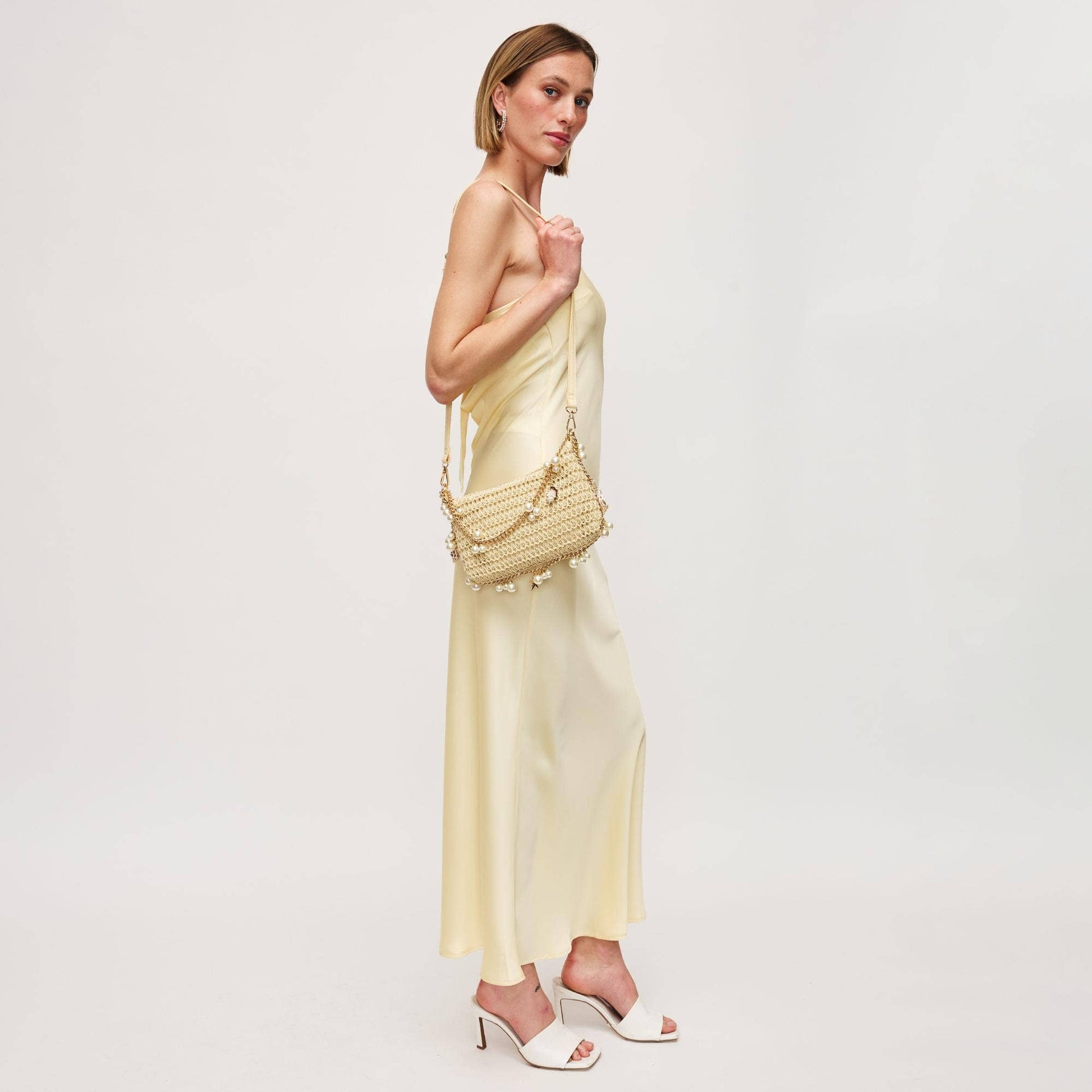 Steph Seasonal Seashell Straw Bag Evening Bag Urban Expressions
