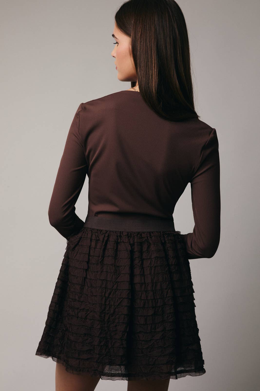 LONG SLEEVE SHRUG TOP Sunday Edition by LE LIS