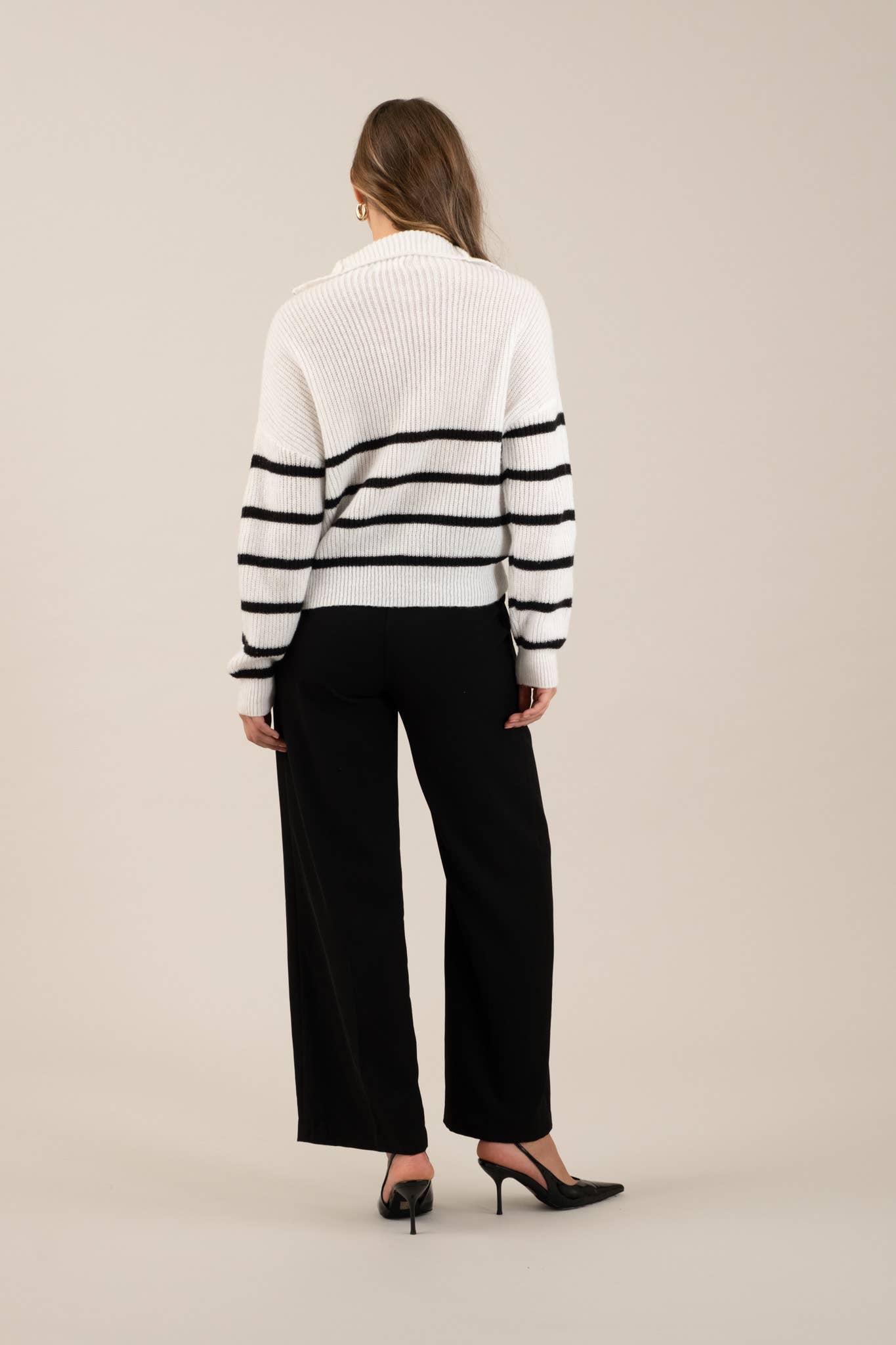 DIANA HIGH WAIST WIDE LEG PLEATED PANTS