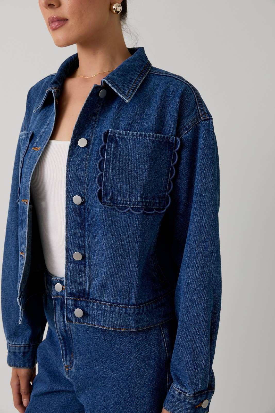 LORI DENIM JACKET Sunday Edition by LE LIS
